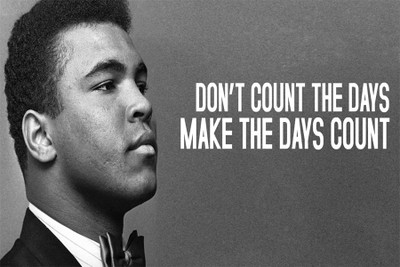 

ali dont count the days Paper Print(18 inch X 12 inch, Rolled)