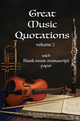 

RadhaKripa great-music-quotations-journal Poster Paper Print(18 inch X 12 inch, Rolled)