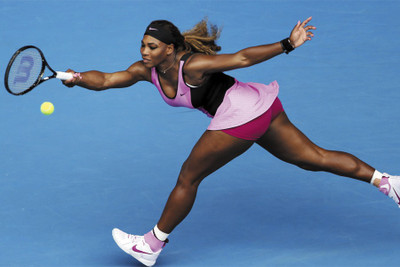 

RadhaKripa serena williams playing tennis Poster Paper Print(18 inch X 12 inch, Rolled)