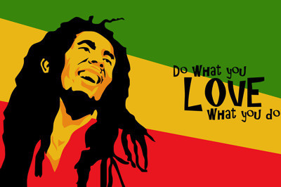 

RadhaKripa bob-marley-do what you love. Poster Paper Print(18 inch X 12 inch, Rolled)