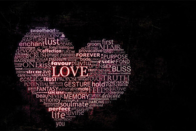 

RadhaKripa love quotes in heart Poster Paper Print(18 inch X 12 inch, Rolled)