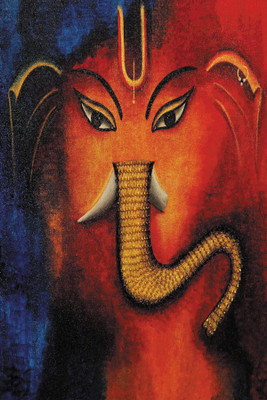 RadhaKripa Gajanana Paper Print(18 inch X 12 inch, Rolled)