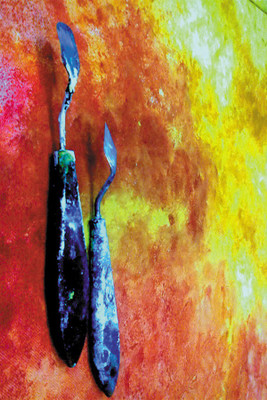 

RadhaKripa work is worship painting poster Poster Paper Print(18 inch X 12 inch, Rolled)