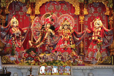 

RadhaKripa hare rama hare krishna temple Poster Paper Print(18 inch X 12 inch, Rolled)