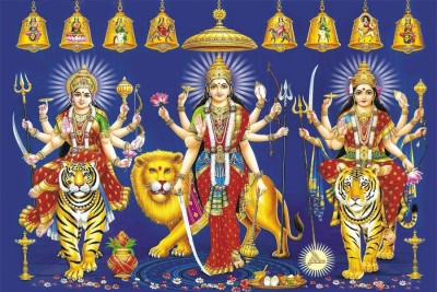 

RadhaKripa nav durga Poster Paper Print(18 inch X 12 inch, Rolled)