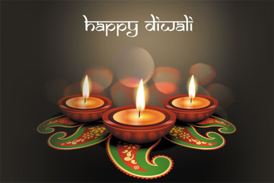 RadhaKripa Diwali special Paper Print(18 inch X 12 inch, Rolled)