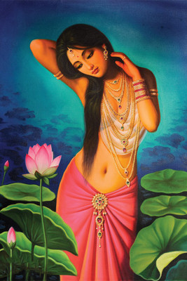 

RadhaKripa indian painting poster Poster Paper Print(18 inch X 12 inch, Rolled)