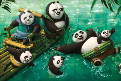 

RadhaKripa ung fu panda Poster Paper Print(18 inch X 12 inch, Rolled)