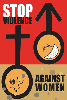 

RadhaKripa against women violence Poster Paper Print(18 inch X 12 inch, Rolled)