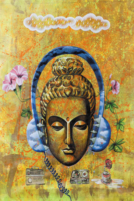 

RadhaKripa buddha Poster Paper Print(18 inch X 12 inch, Rolled)