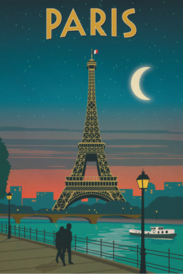 

BikriKendra Vintage paris Poster Paper Print(18 inch X 12 inch, Rolled)