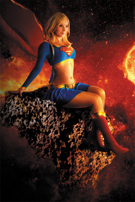 

supergirl Paper Print(18 inch X 12 inch, Rolled)