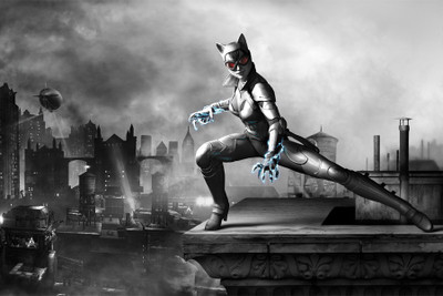 

RadhaKripa catwoman blue rays Poster Paper Print(18 inch X 12 inch, Rolled)