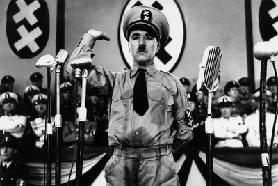 

RadhaKripa charlie chaplin the great dictator Poster Paper Print(18 inch X 12 inch, Rolled)