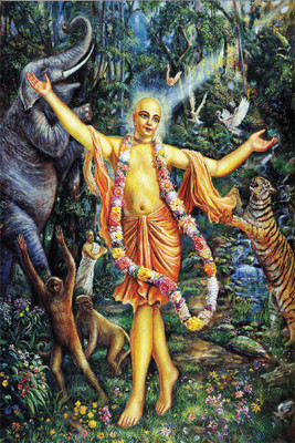 

RadhaKripa lord chaitanya poster 1 Poster Paper Print(18 inch X 12 inch, Rolled)