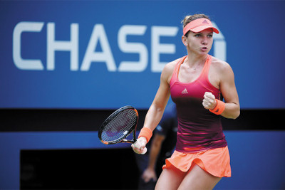 

simona halep us open 2015 Paper Print(18 inch X 12 inch, Rolled)