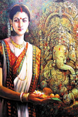 

BikriKendra ganesh janani Poster Paper Print(18 inch X 12 inch, Rolled)