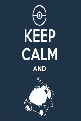 

RadhaKripa keep calm and zzz Poster Paper Print(18 inch X 12 inch, Rolled)