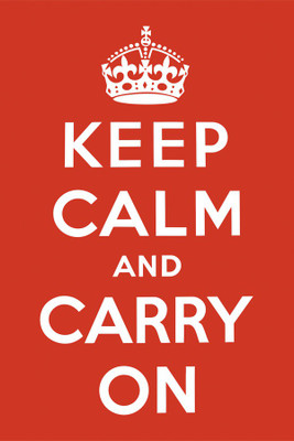 

Keep calm and carry on Paper Print(18 inch X 12 inch, Rolled)