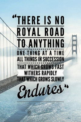 

RadhaKripa there is no royal road Paper Print(18 inch X 12 inch, Rolled)