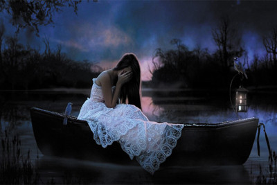 

RadhaKripa crying sad girl Paper Print(18 inch X 12 inch, Rolled)