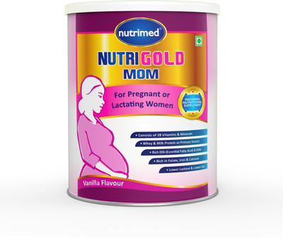 

Nutrimed NutriGold Mom - For Pregnant & Lactating Women Nutrition Drink(Vanilla Flavored)