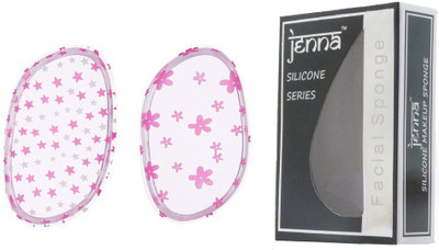 

Jenna Silicone Makeup Sponge - Beauty Sponge for Makeup, Concealer and Foundation – Make Up Applicator for Cosmetic Blending (PinkFlower Star)