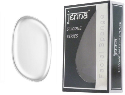 

Jenna Silicone Makeup Sponge - Beauty Sponge for Makeup, Concealer and Foundation – Make Up Applicator for Cosmetic Blending (Transparent Leaf)