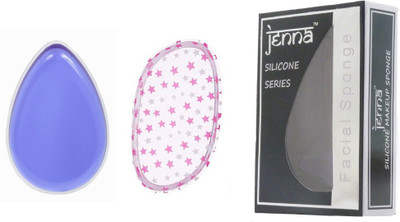 

Jenna Silicone Makeup Sponge - Beauty Sponge for Makeup, Concealer and Foundation – Make Up Applicator for Cosmetic Blending (Star PurpleDrop)