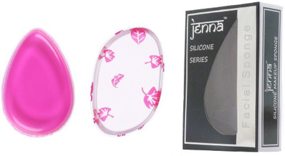 

Jenna Silicone Makeup Sponge - Beauty Sponge for Makeup, Concealer and Foundation – Make Up Applicator for Cosmetic Blending (RedFlower PinkDrop)