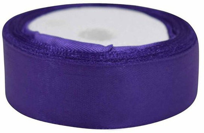 

BUBNA 25mm Satin ribbons for Birthdays gift wrapping decoration:Pack Of 10 Metre (MAGENTA) Purple Satin Ribbon(Pack of 1)