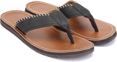 ALDO Men Black Leather Sports Sandals