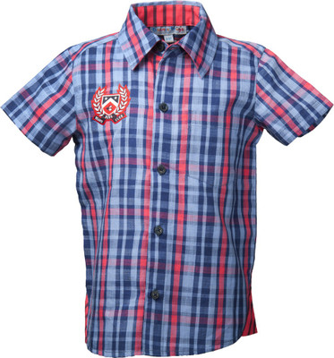 

Beanie Bugs Boys Checkered Casual Blue, Red Shirt