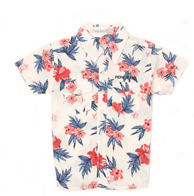 

Pepe Jeans Boys Floral Print Casual Multicolor Shirt, Coral