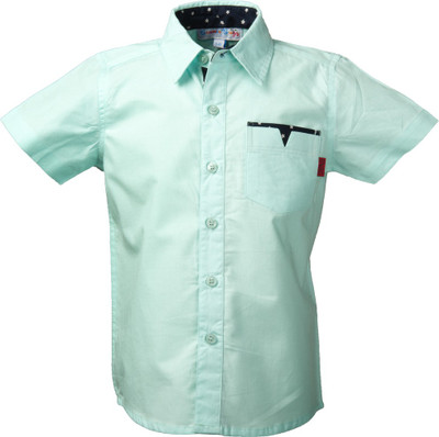 

Beanie Bugs Boys Solid Casual Blue Shirt, Candy blue