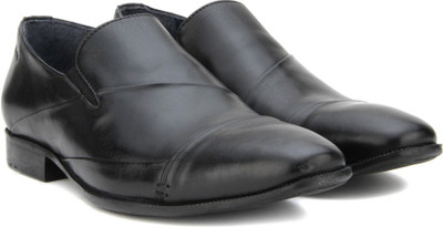 

Woods Genuine Leather by Woodland Slip On Shoes For Men(Black