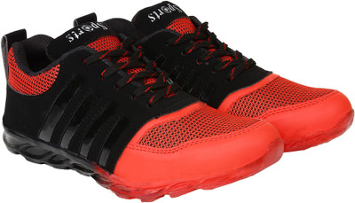 

AMJ Red & Black sports Shoes Running Shoes For Men(Red, Black