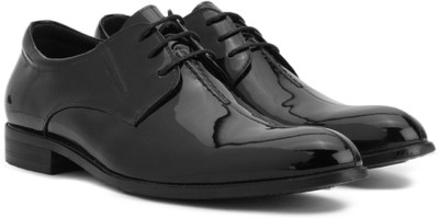 

Pavers England Genuine Leather Lace Up For Men(Black, Black patent