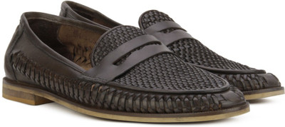 

Pavers England Genuine Leather Corporate Casuals For Men(Brown