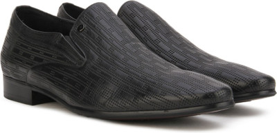 

Pavers England Genuine Leather Slip On For Men(Black