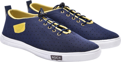

Walkjump casuals and outdoors,sneakers,smart Canvas Shoes For Men(Blue, Yellow