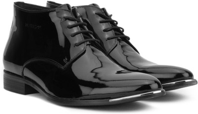 

Pavers England Genuine Leather Slip On For Men(Black, Black patent