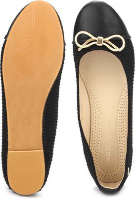 Addons Addons Grey Colored Ballerinas Bellies