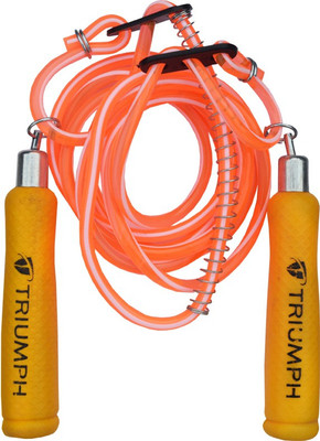 

Triumph Tough 8mm Orange Beaded Skipping Rope(Orange, Length: 274 cm)