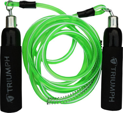 

Triumph Supreme 8mm Green Beaded Skipping Rope(Green, Length: 274 cm)