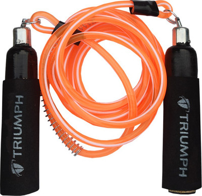 

Triumph Supreme 8mm Orange Beaded Skipping Rope(Orange, Length: 274 cm)
