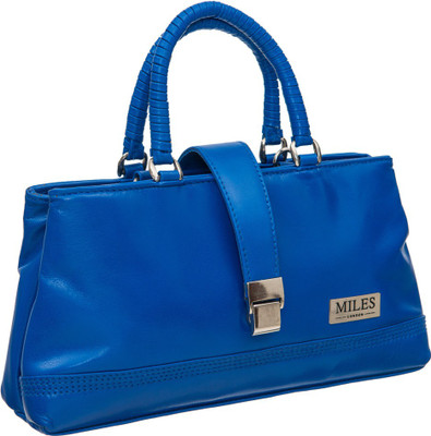 

Miles London Women Casual Blue Genuine Leather Hand-held Bag