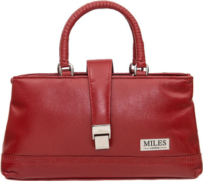 

Miles London Women Red Genuine Leather Hand-held Bag