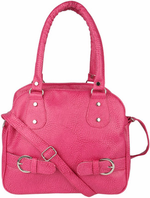

K & A Traders Women Casual Pink PU Sling Bag