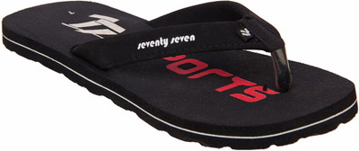 

77 seventy seven Flip Flops, Black